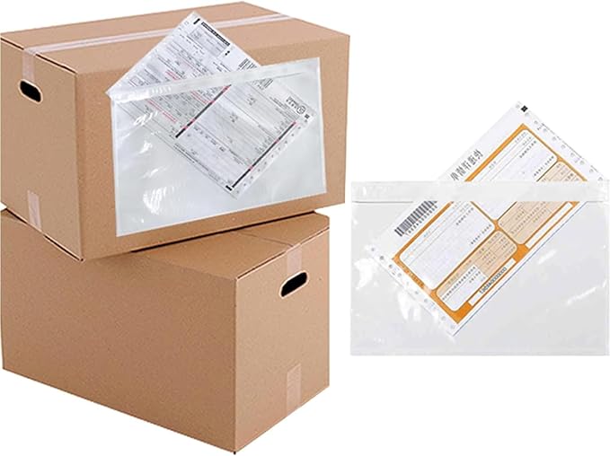 7.5x5.5 Packing List Mailing Envelopes Shipping Envelopes Packing List Clear Adhesive Shipping label sleeves Shipping Supplies for Small Businesses(2000 Pcs)