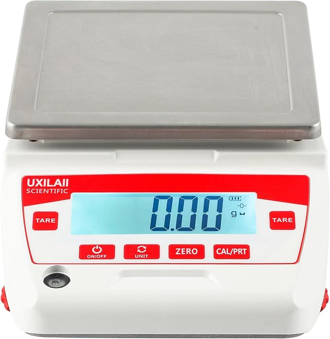 Lab Scale 3200g x 0.01g High Precision Electronic Analytical Balance 0.01g Accuracy Laboratory Balance Digtal Scale Gram Scale Jewelry Scale with 1Kg Calibration Weight