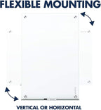 Quartet Dry Erase Board, Magnetic Whiteboard 4' x 3', Glass Board for Wall, Infinity, Brilliance White (G24836W)