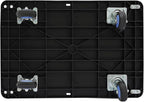 Foldable Hand Truck, 330LBS Dolly Folding Push Cart with Removable Cage, 4-Inch TPR Wheels Convertible Cart Dolly for Moving, Heavy Duty Folding Platform Truck with Mesh Panel