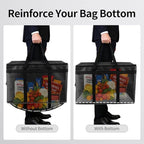 Bodaon Large 2-Pack Insulated Food Delivery Bag With Hard Bottom, XXXL Grocery Shopping/Catering/Bags, Rideshare Delivery Bag, Cold/Hot Styrofoam Carrier for Travel/Car