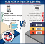 2026 Year Stickers, Doctor Stuff 2026 Chart Stickers, Light Blue Color Coded, Data File Style, USA Made Year Labels for End Tab File Folders, 500/Roll, 1 Roll, 15/16" x 1-1/4"