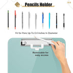 Hongri Plastic Clipboard with Pen Holder, Green 8.5x11 Letter Size Clip Board for Classroom, Office, Students, Nurses and Women, Low Profile Clip, Size 12.5 x 9 in
