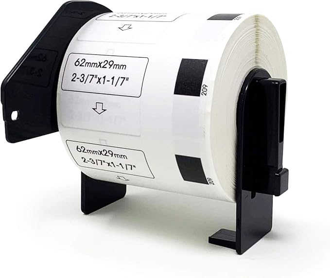 Buhbo Compatible Refill Replacement Label for Brother DK-1209 2-3/7" x 1-1/7" Small Address and Barcode (8 Pack / 800 Labels Per Roll)