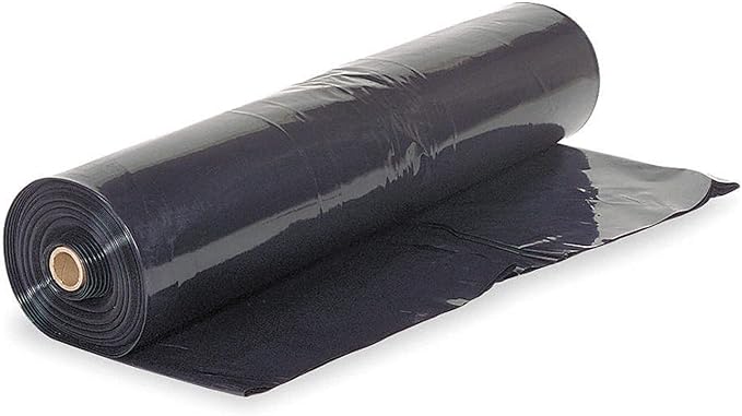Farm Plastic Supply - Black Plastic Sheeting - 6 mil - (14' x 100') - Black Tarp, Polyethylene Vapor Barrier Sheeting, Painters Tarp, Roll of Heavy Duty Plastic