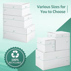 Eupako 11x6x6-Small-Shipping-Boxes-30-Pack-White-Corrugated-Box-Mailers, Cardboard Boxes for Packaging Small Business, Mailing