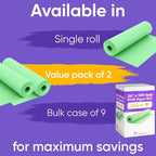 24" x 1200" (100 ft) Light Green Kraft Paper Roll (Value Pack of 2), 45 lbs Thickness, Made in USA Colored Craft Paper for School, Bulletin Board - Odorless, Non-Toxic, Safe for Kids