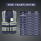 AYKRM Custom Logo Personalised Printed High Visibility Reflective 2 two tone work construction Safety Vest