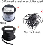 100ft - 3/8 inch PET Expandable Braided Sleeving – Black – Alex Tech Braided Cable Sleeve