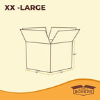 The Boxery Moving Boxes 10-Pack XX-Large | 24x24x24 inch Brown/Kraft Corrugated Cardboard Packing, Moving & Storage for Business/Home – Durable - Eco-Friendly, Recyclable - Made in the USA