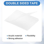 uxcell 50Pcs Double Sided Adhesive Pads, 1.38" x 0.98" Clear Removable Heavy Duty Mounting Tape Picture Hanging Sticky Adhesive Pad for Wall, Poster Picture, DIY Craft