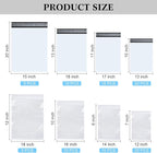 Outus 50 Pcs Mailers with 50 Pcs Poly Self Adhesive Clothes Packaging Bags 4 Sizes Self Adhesive Shipping Mailers Frosted Sealing Plastic Bags for Clothing Small Business Flexible Mailing