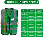 3xl green safety vests reflective