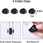 DUNCHATY 3 Pack Cable Organizer Box with Large, Medium, Small Cord Hider Box Safe ABS Material for Cover and Hide TV Wires, Computer, Router, USB Hub and Under Desk Power Strip&Cords
