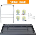 Extra Large Platform Truck Cart, 47 X 24 Dollies Cart, Heavy Duty Push Cart Dollies with 2500 LBS Capacity, Foldable Flat Cart Hand Trucks with 5" Swivel Wheels