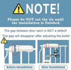 Narrow Baby Gate 24 to 29 Inch Wide Pet Gate Pressure Mounted No Drill Safety Gate Walk Through Metal Child Gate for Kids Stairs or Pets Indoor White