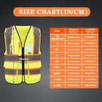 AYKRM Custom Logo Personalised Printed High Visibility Reflective 2 two tone work construction Safety Vest