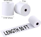Jayard 2-1/4"X50' Thermal Paper Rolls For Credit Card - Cash Register Rolls - Premium Register Tape Pos Thermal Printer Paper (500 Rolls)