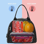 FlowFly Insulated Lunch Cooler Bag - Tote Bag Organizer for Women/Men, Dot