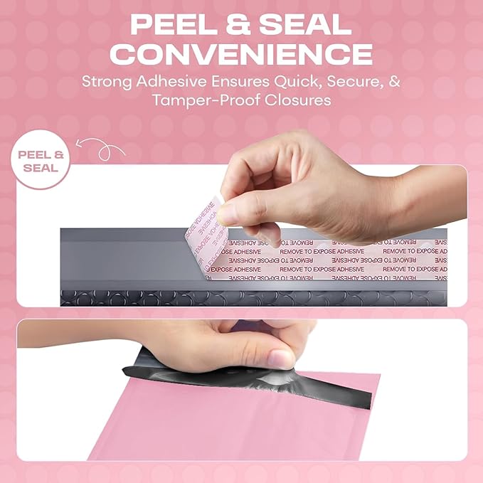 Light Pink Large Poly Bubble Mailers 12x15 inch | Self Seal Padded Envelopes Cushioned Bubble Mailer | Usable Size 12x15 | WaterProof | Lightweight mailing Shipping Bags | 100 Pack Bulk