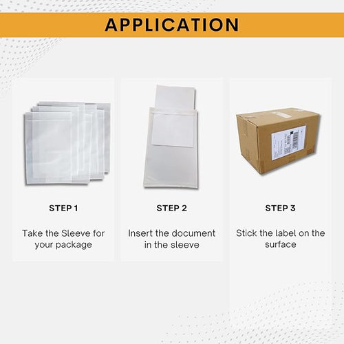 10,000 Pack 7"x10" Shipping Label Sleeves – Clear Self-Adhesive Packing Slip Pouches, Waterproof Packing List Envelopes – Ideal for Shipping Documents, Mailing Labels, Invoices & Packing Slips