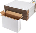 Hoikwo 12x9x4 Inches Medium White Shipping Boxes Set of 25, Sturdy Cardboard Boxes for Small Business for Packaging Mailing