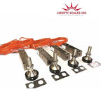 Liberty GX-1-5k lb (Large Envelope) NTEP Shear Beam Load Cell Sensors for Platform Floor Scale with Feet & Spacers | Alloy Steel