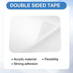 uxcell 30Pcs Double Sided Adhesive Pads, 1.97" x 1.97" Clear Removable Heavy Duty Mounting Tape Picture Hanging Sticky Adhesive Pad for Wall, Poster Picture, DIY Craft