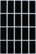 Royal Green Rectangle Sticker Black Colored File Stickers 1.57 inch x 0.75 inch (40mm x 19mm) - 1000 Pack
