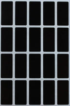 Royal Green Rectangle Sticker Black Colored File Stickers 1.57 inch x 0.75 inch (40mm x 19mm) - 1000 Pack