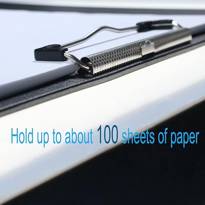 Acocony 11x17 Clipboard Vertical Extra Large Clipboard Low Profile Clip 11 x 17 Clipping Board PP Plactic Black Pack of 1