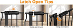 HOOEN 30" Tall Extra Wide Baby Gate for Doorways & Stairs - Large Pressure Mounted Dog & Child Safety Gates
