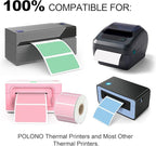 Misofuki 2.25" x 1.25" Blue Direct Thermal Barcode Labels 1000 Pcs for Zebra ZD410 ZD411 LP2824, 2-1/4x1-1/4 1 Roll Waterproof Strong Adhesive Perforated Return Address Labels Used with Rollo MUNBYN