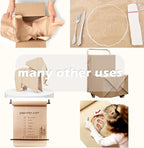 PerkHomy 48" x 1,440" (120') Light Grey Kraft Paper Roll for Craft Bulletin Board Paper Art Table Covering Crafting Gift Wrapping Bouquet Packing Parcel 80GSM 55LB (Light Grey, 48" x 120')