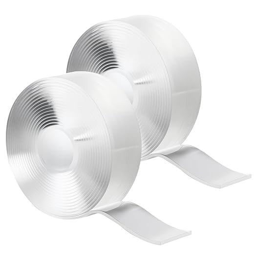 Alocs Double Sided Tape Heavy Duty, Extra Large Nano Adhesive Tape Wall Decor, Clear Mounting Tape Picture Hanging Strips, Removable Wall Tape Sticky Poster Tape(2 Pack, Total 20 Feet)