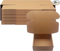 9x7x4 inch Shipping Boxes Pack of 25, Brown Corrugated Cardboard Box Mailer Boxes for Packaging Small Business Shipping，Recyclable Moving Storage Mailing Boxes Bulk Book Literature Gift Giving