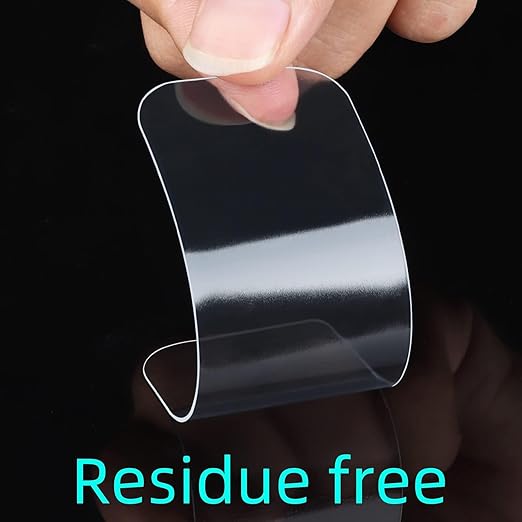 30PCS Double Sided Adhesive Pads for Mounting, Two Sided Pre-Cut Rectangle Tape, Double Sided Tape for Walls Hanging, 2 Sided Nano Wall Mount Heavy Duty Removable Clear,3.62inch x 1.38inch
