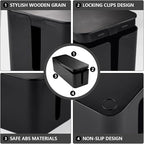 Cable Management Box - Large Cable Organizer Box to Hide Wires & Power Strips, TV & Desk Computer Wires, Cord Organizer Box for Home & Office, Black