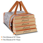 2Pk Insulated Reusable Tote Bag for Grocery Shopping for Women/Men, Pizza/Food Delivery Bag to Keep Food Cold/Hot for Professional Catering, Cooler Bags for Travel/Beach/Picnic, Cow Print