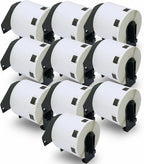 BETCKEY - Compatible Barcode Labels Replacement for Brother DK-1209 (2.4 in x 1.1 in), Use with Brother QL Label Printers [10 Rolls/8000 Labels]