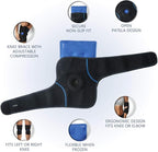 ComfiLife Knee Ice Pack with Wrap Reusable Hot & Cold Therapy Gel Pack Adjustable Compression Support for Injuries, Pain, Surgery, Arthritis, Meniscus and More