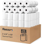 (150 Rolls) Thermal Receipt Paper 2 1/4 x 50 - BPA-Free Credit Card Machine Paper Rolls for POS Systems, Compatible with Square Terminal, Clover Flex and More