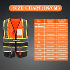 AYKRM Custom Logo Personalised Printed High Visibility Reflective 2 two tone work construction Safety Vest