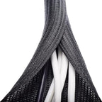 ZhiYo 20ft - 1/2 inch Cable Sleeve, Cord Wrap Wire Protector Tubing for Pets, PC Cable Wrap, Computer Cable Management Sleeve - Black
