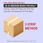 BOX USA Moving Boxes Medium 18"L x 14"W x 12"H 20-Pack & Heavy Duty 2in x 25yd Clear Packaging Tape with Dispensers 2-Pack & Newsprint Packing Paper 80-Sheets
