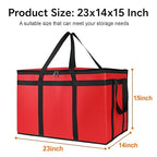 Bodaon 10-Pack Insulated Food Delivery Bag, XXXL Catering/Pizza Cooler Bags, Rideshare Delivery Bag, Warmer/Frozen, Cold/Hot Thermal Styrofoam Carrier for Car/Travel/Shopping
