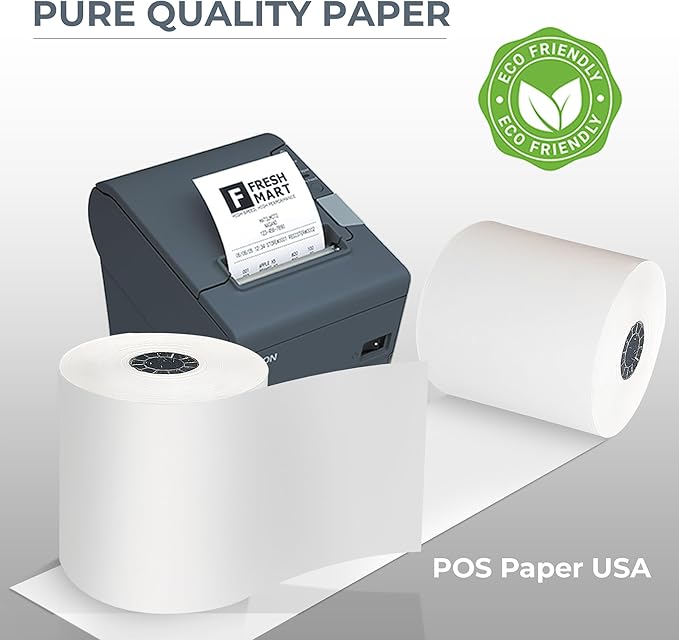 3" x 165' 1-Ply Bond Paper (50 Rolls/Case) - BPA Free