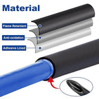 5/8" Heat Shrink Tubing, 32.8 Ft Roll Industry Marine Grade 3:1 Shrink Ratio Shrink tubing, Adhesive Lined Heat Shrink Tube, 15.4mm Waterproof Shrink Tube for Wires Home Marine Automotive-Black