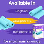 12" x 1200" (100 ft) Light Blue Kraft Paper Roll - Value Pack of 2, 45 lbs Thickness, Made in USA - Odorless, Non-Toxic, Safe for Kids - School, Bulletin Board Paper