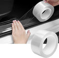 DGSL Car Door Edge Guards Door Sill Protector, 1.2In x 19.7Ft 5D Carbon Fiber Car Wrap Film, Vinyl Automotive Wrap Film Anti-Collision Fits for Most Car (Transparent)